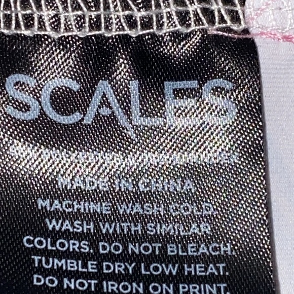 SCALES MENS SIZE XL Pink and Blue Polo Shirt with UNDERWATER CORAL Print EUC - Picture 4 of 11